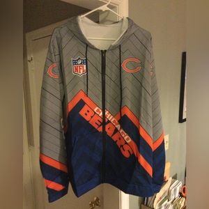 Chicago Bears NFL light Zip up/ Hoodie -size XL